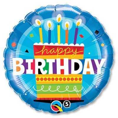 Шар П 18" HB Торт со свечками
