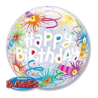 Шар BUBBLE 22" HB Свечи