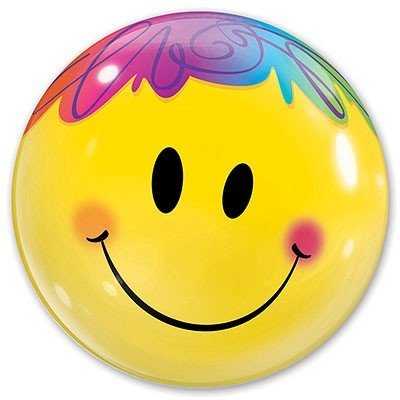 Шар BUBBLE 22" Улыбка яркая