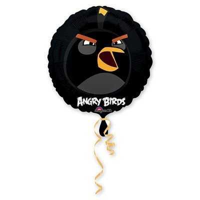 Шар 18" Черная Птица Angry Birds Шар 18" Черная Птица Angry Birds