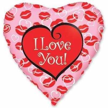 Шарик 18" ILY Поцелуи