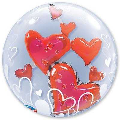 Шар в шаре BUBBLE Парящие Сердца Шар в шаре BUBBLE Парящие Сердца