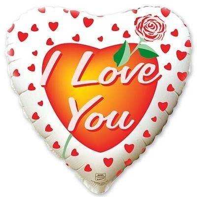 Шар 18" ILY Роза
