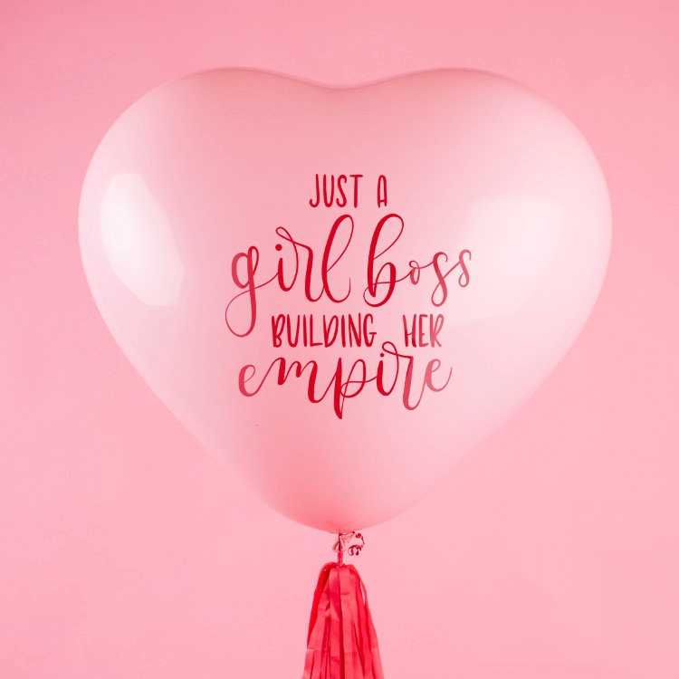 Большой шар Сердце Girl Boss