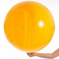 Большой шар Агат Yellow Orange жёлто-оранжевый