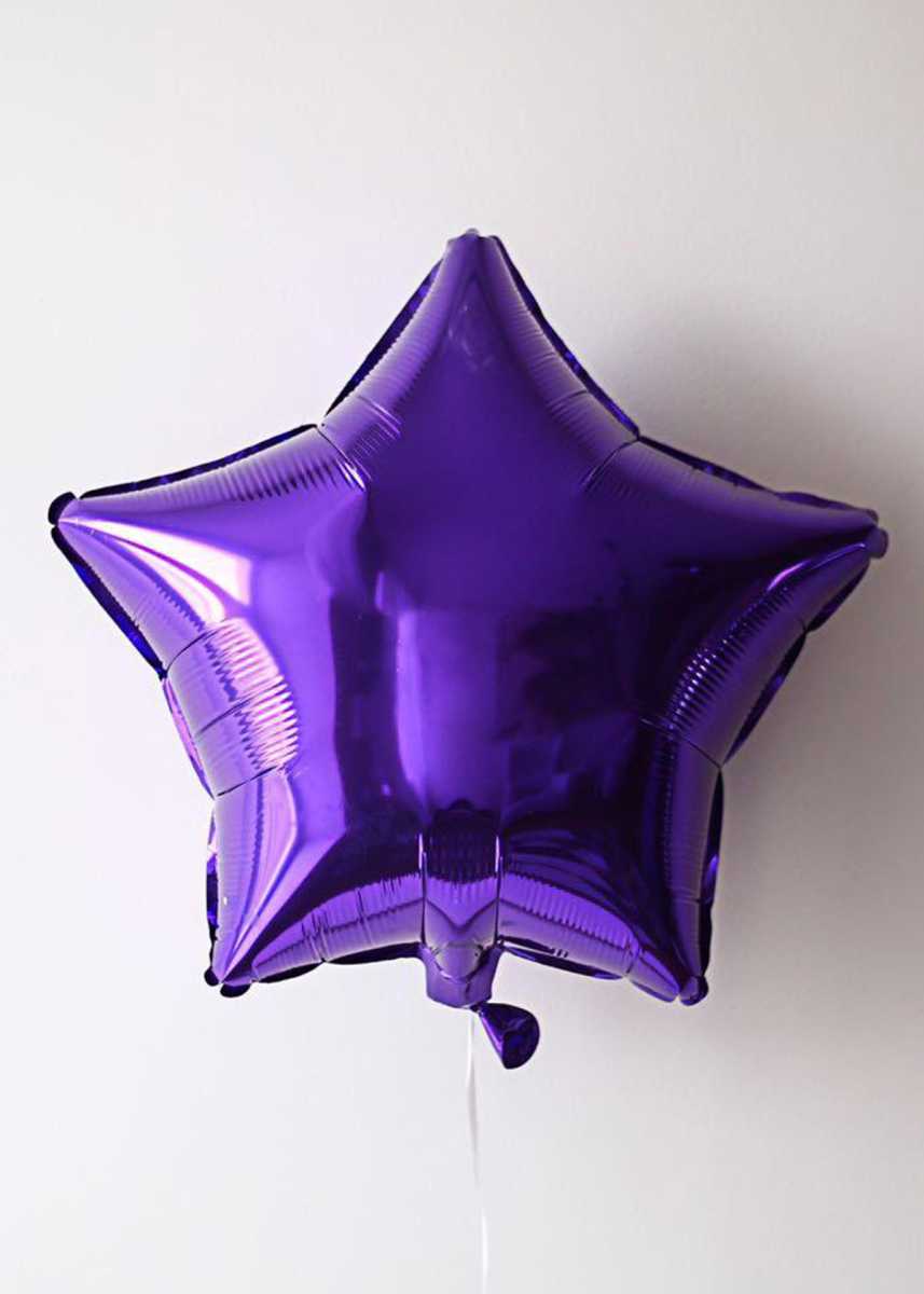 Шар звезда 18" металлик Фиолетовая