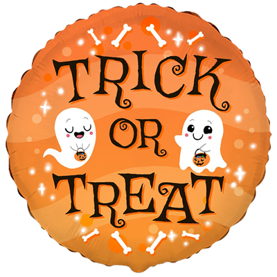 Шар 18" TRICK OR TREAT Хэллоуин