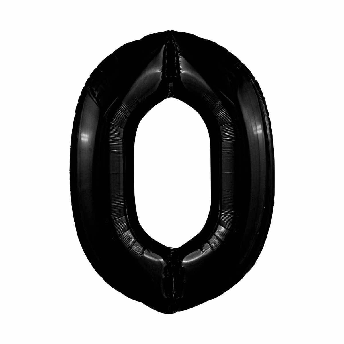 Шар фигура цифра 0 черный