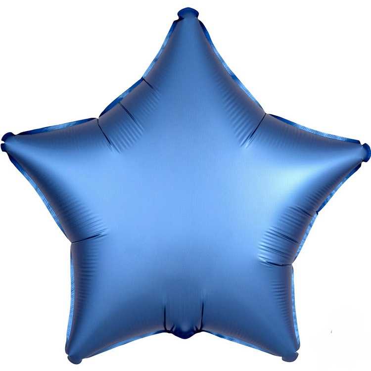 Шар звезда 19" Сатин Azure