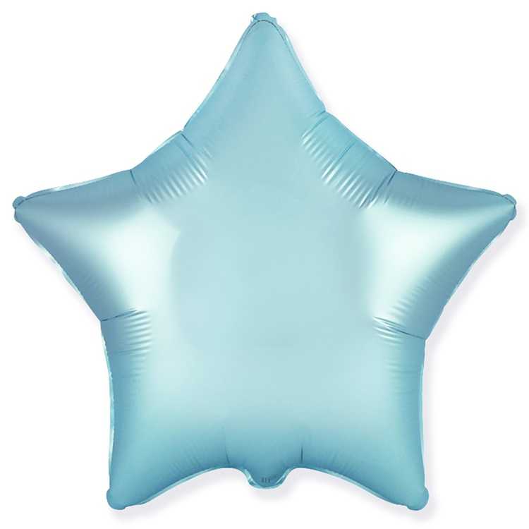 Шар звезда 19" Сатин Blue