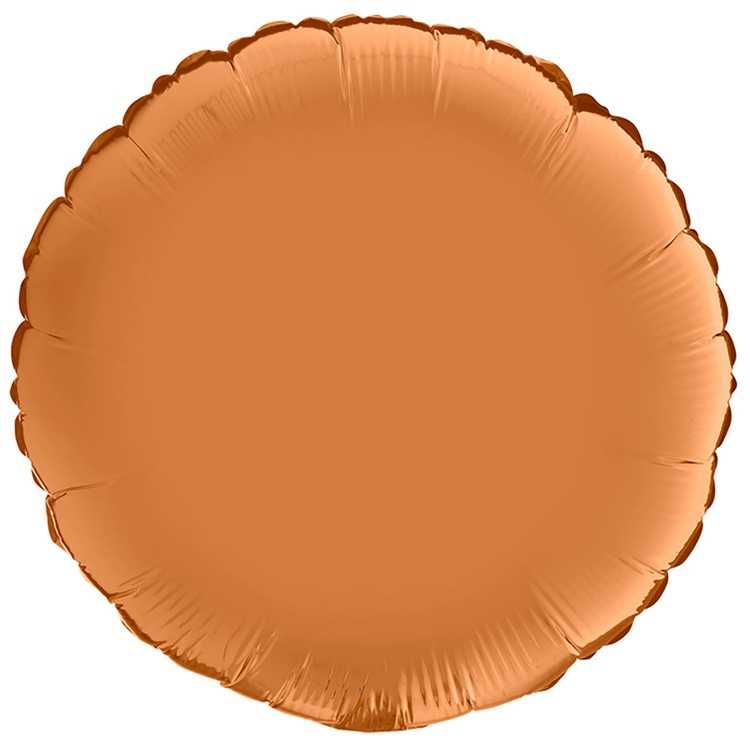 Шар круг 18" Сатин Caramel