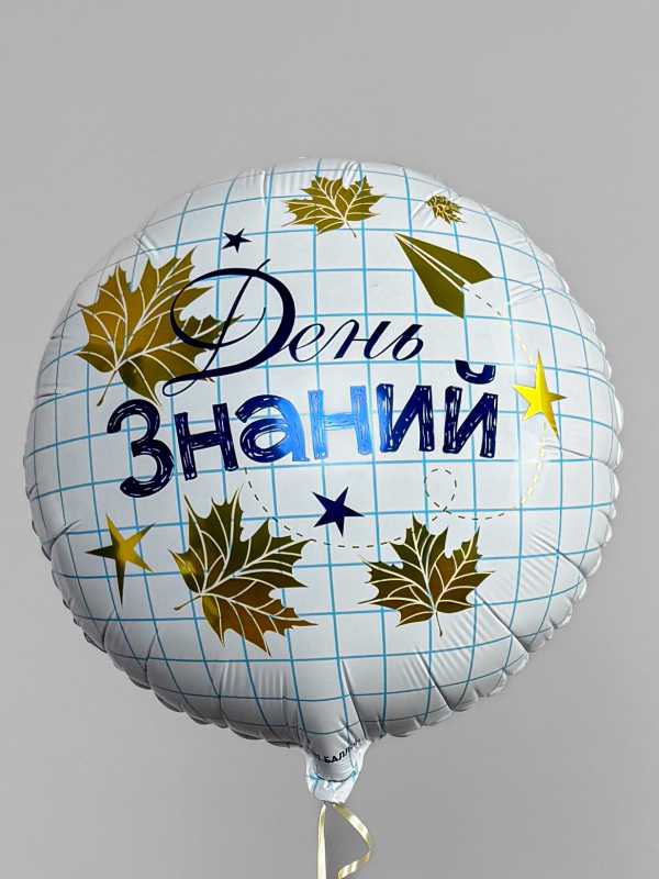 (45см) Круг День знаний, шар наполненный гелием