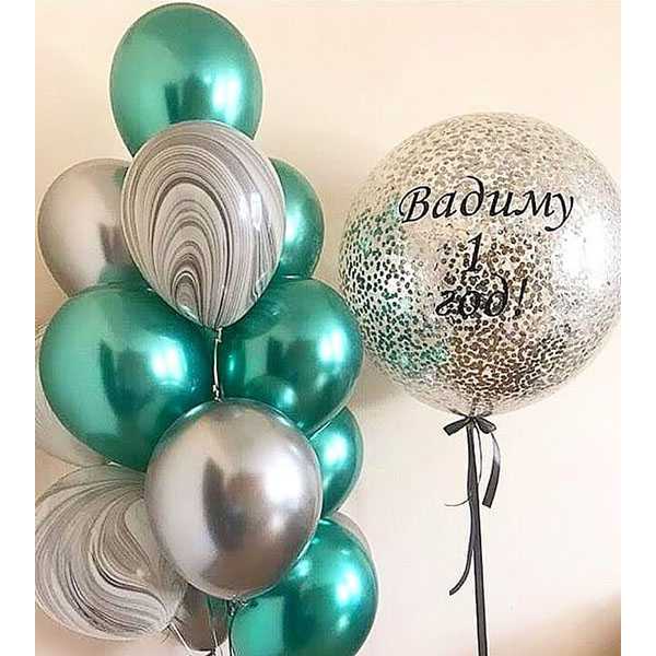 Воздушные шары "Малахит"